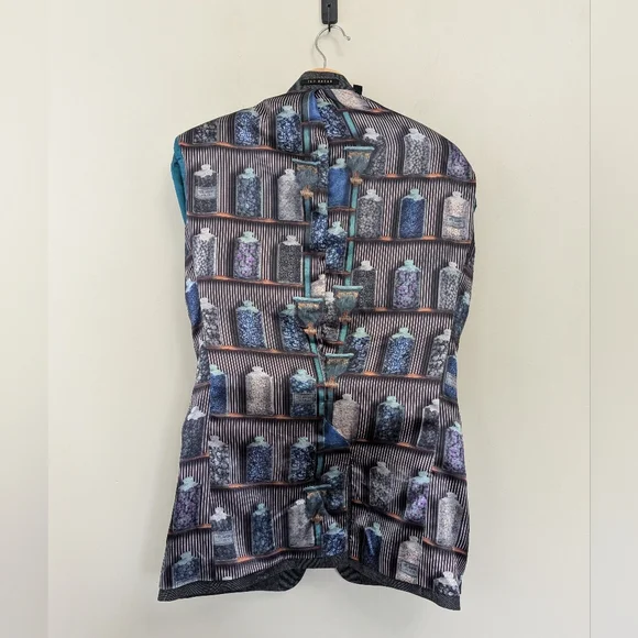 Ted Baker London Men's Modern Fit Blazer Grey Check Wool‎ Apothecary - Picture 4 of 16